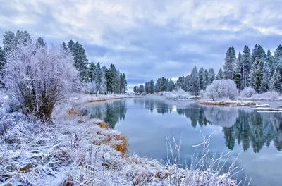 Snowy Morning Williamson River