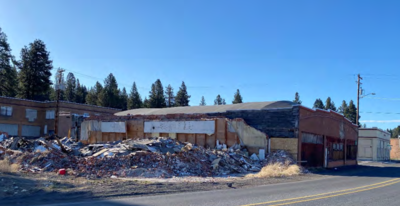 Debris Pile near Markwardt Bros. Garage